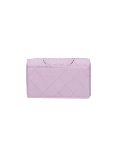 Tory Burch Quilted Chain Strap Purses & Cardholders In Purple