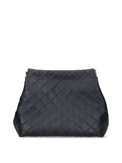 Tory Burch Fleming Large Hobo Bag In Black