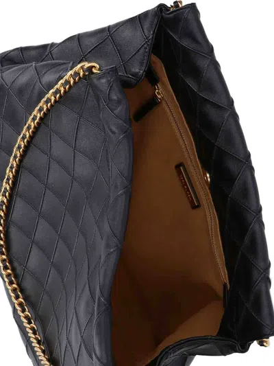 Tory Burch Fleming Large Hobo Bag In Black