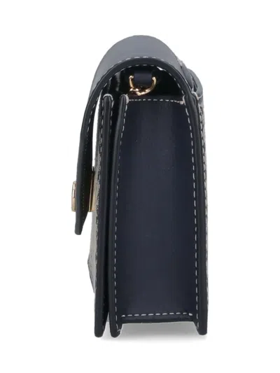 Tory Burch Borsa T-monogram Envelope Chain Wallet In Blue