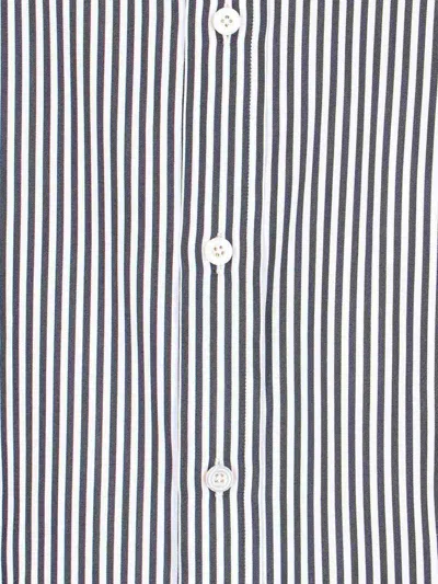 Tom Ford Striped Pattern Button-down Collar Long Sleeves Shirt In Multi