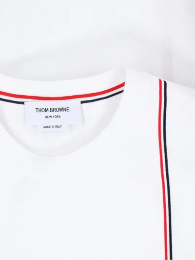 Thom Browne T-shirt With Logo In White