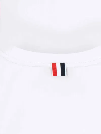 Thom Browne T-shirt With Logo In White