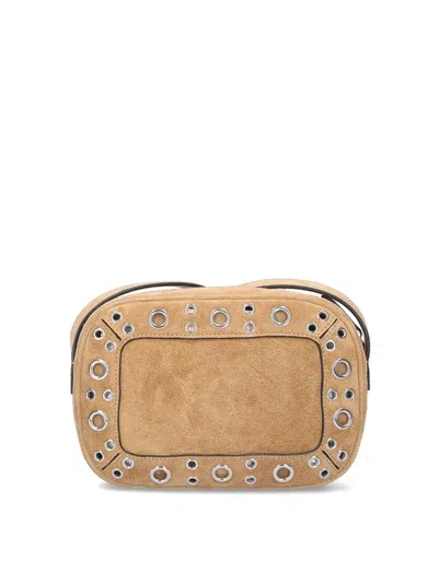 Valentino Nellcote Suede Crossbody In Neutral