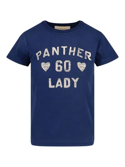 Valentino Panther Lady Crew Neck T-shirt