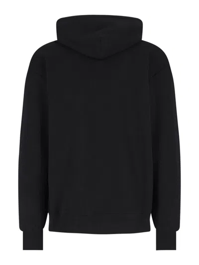 Valentino Jersey Felpa Le Chat De La Maison In Black