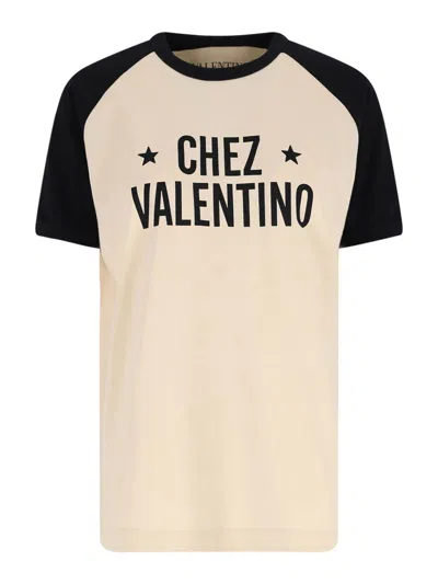 Valentino Men's T-shirt Chez In Neutral
