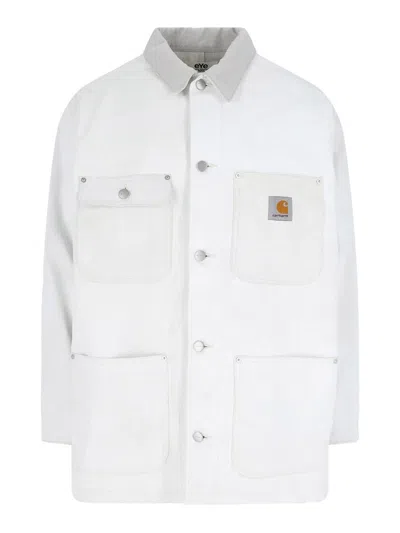 Junya Watanabe Collared Design Multiple Pockets In White