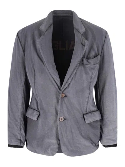 Magliano Jacket With Front Pockets And Notch Lapel In Blue