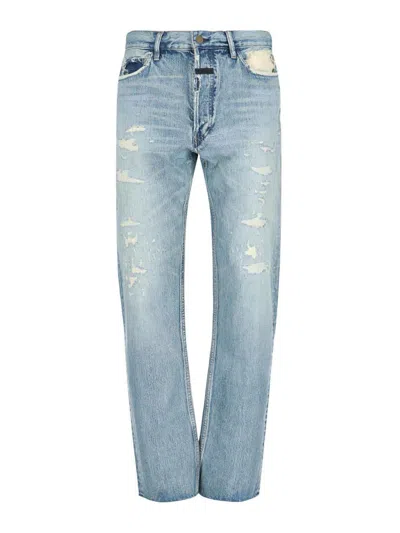 Fear Of God 5 Pocket Straight Leg In Blue