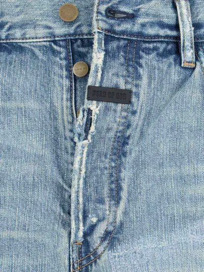 Fear Of God 5 Pocket Straight Leg In Blue