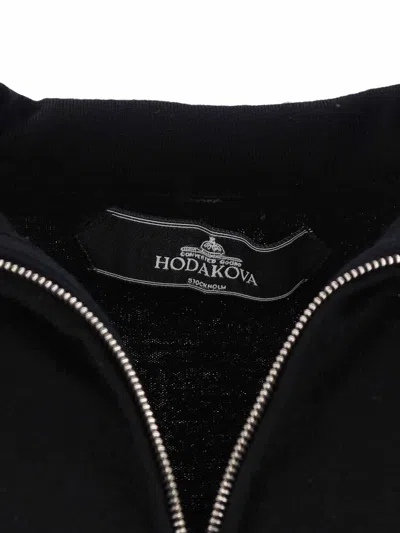 Hodakova Zip Turtleneck Sweater - Black In Black