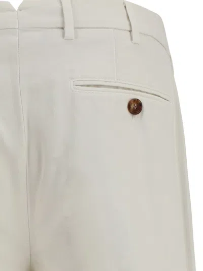 Brunello Cucinelli White Chino Pants