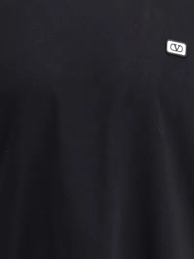 Valentino Vlogo Patch T-shirt With In Blue