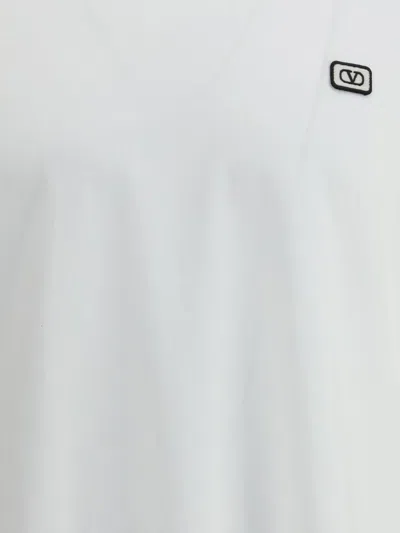 Valentino Vlogo Patch T-shirt With In White