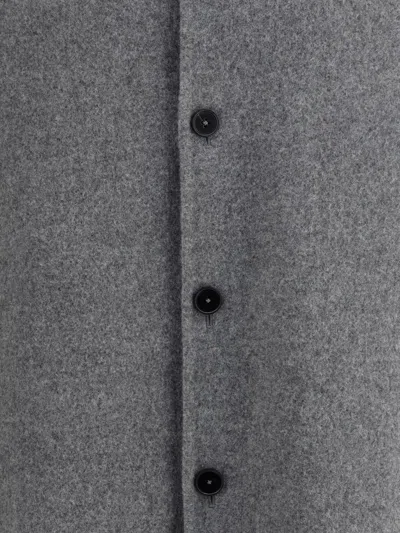 Jil Sander Men Shirt Jacket In Gray