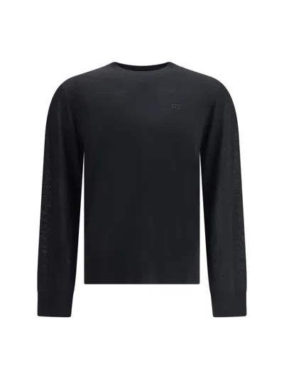 Dsquared2 Virgin Wool Sweater In Black