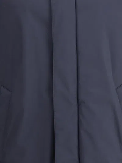 Herno Laminar Carcoat In 2 Layers Gore-tex In Blue