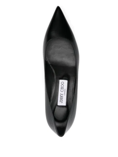 Jimmy Choo 50mm Amelia Pointed-toe Kitten-heel Pumps In Black