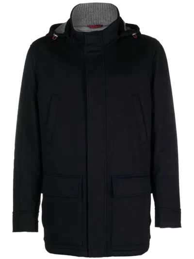 Brunello Cucinelli Men Cashmere Parka Coat In Black