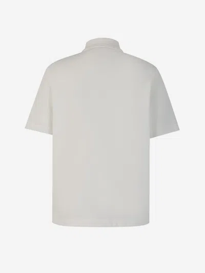 Burberry Cotton Pique Polo In White