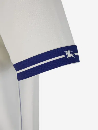 Burberry Cotton Pique Polo In White