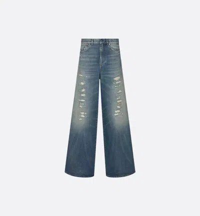 Dior Denim Pants Clothing In Blue
