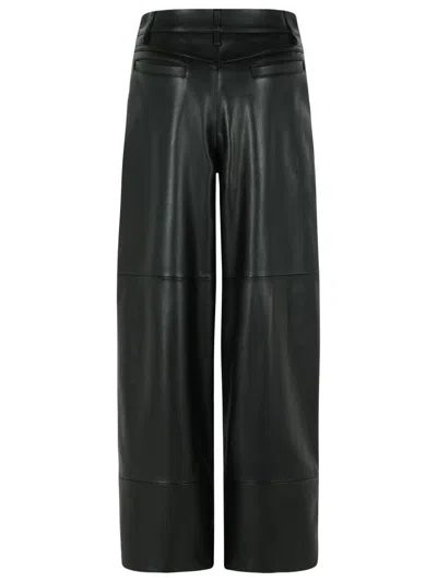 Sportmax 'garbo' Black Nappa Leather Pants In Black