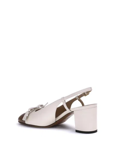 Valentino Leather Valet Du Roi Slingback Heels 60 In Nude