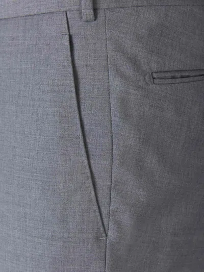 Scabal® Scabal Formal Wool Trousers In Gray