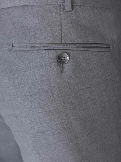 Scabal® Scabal Formal Wool Trousers In Gray