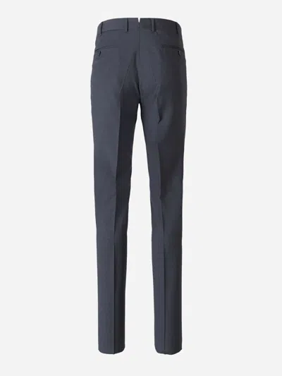 Scabal® Scabal Formal Wool Trousers In Gray