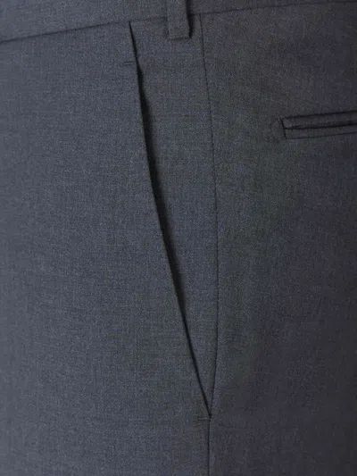 Scabal® Scabal Formal Wool Trousers In Gray