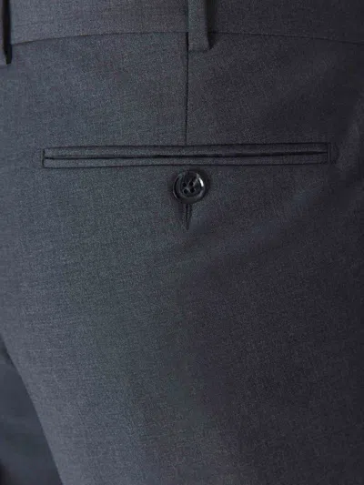 Scabal® Scabal Formal Wool Trousers In Gray