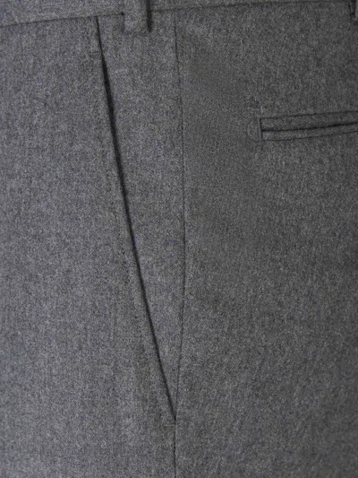 Scabal® Scabal Wool Darts Trousers In Gray