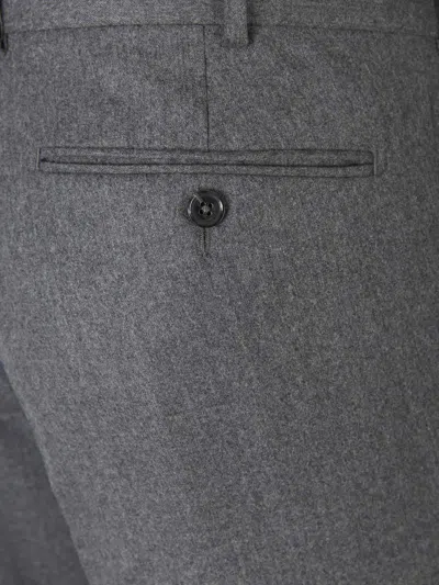 Scabal® Scabal Wool Darts Trousers In Gray
