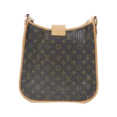 Pre-owned Louis Vuitton Brown Marron Monogram Coated Canvas Shoulder Bag ()