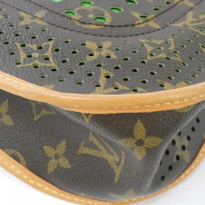 Pre-owned Louis Vuitton Brown Marron Monogram Coated Canvas Shoulder Bag ()