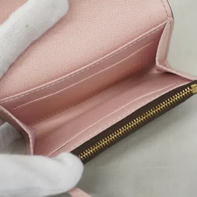 Pre-owned Louis Vuitton Brown Rose Ballerine Coin Purse/coin Case ()