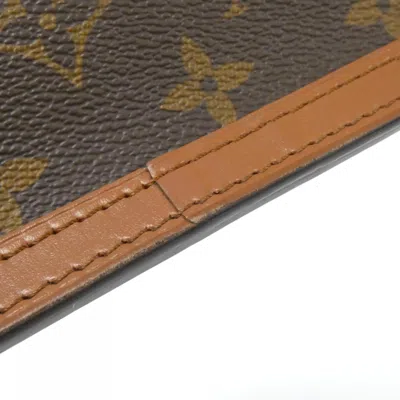 Pre-owned Louis Vuitton Marron Coated Canvas Shoulder Bag ()