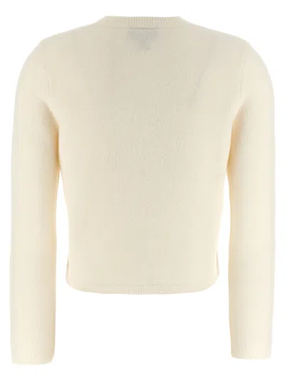 Apc A.p.c. Ivory Wool Mila Cardigan In Neutral