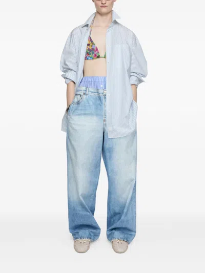 Acne Studios Denim Cotton Jeans In Blue