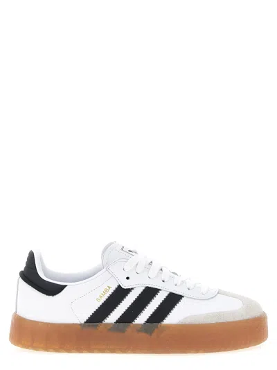 Adidas Originals Samba Panelled Sneakers In White