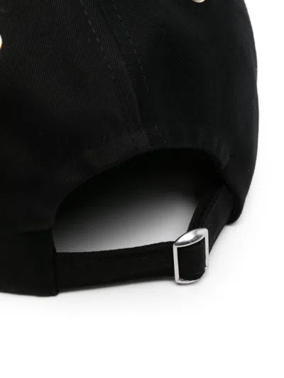 Ami Alexandre Mattiussi Ami Paris Logo-embroidered Cotton Cap In Black