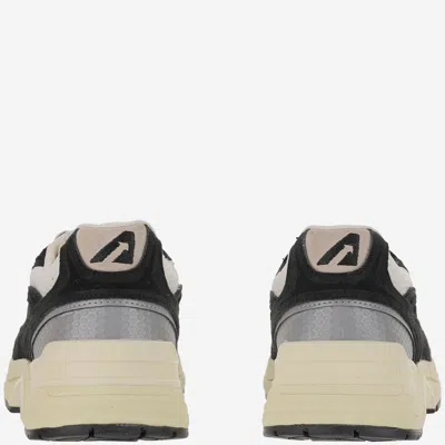 Autry Hyperway Black Low Top Sneakers With Logo Patch On Tongue And Side In Suede And Mesh Woman In Black