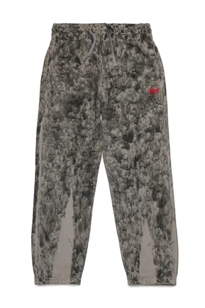 Diesel Pantaloni Jogger Allover Acid Rain In Multi