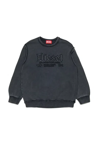 Diesel Kids S-boxt Sweatshirt In Blue