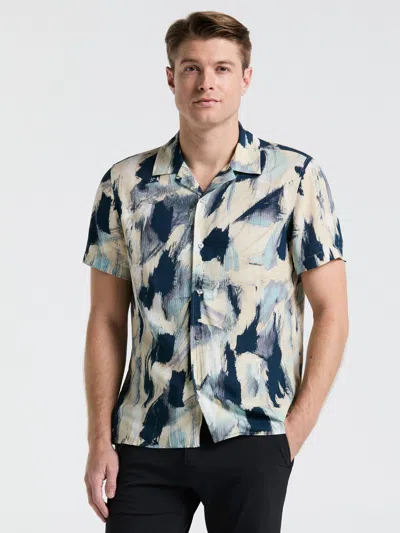 Perry Ellis Men's Ecoveroâ¢ Abstract Print Shirt In Blue
