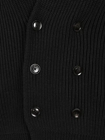 Tom Ford Shawl Collar Double-breasted Front Pockets Ribbed Texture