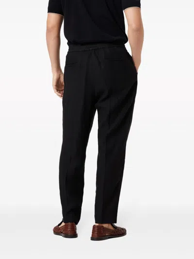 Brunello Cucinelli Leisure Fit Pants With Drawstring In Black